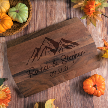 Mountain View | Personalized Engraved Cutting Board